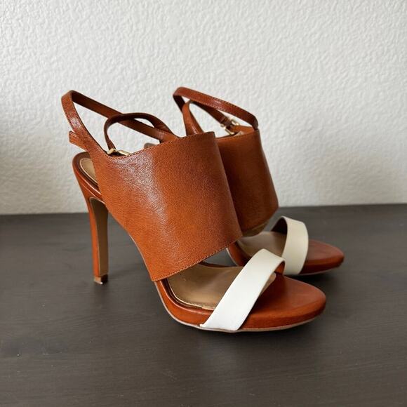 Gianni Bini Shoes - Gianni Bini | Strappy Leather High Heeled Sandals size 6.5